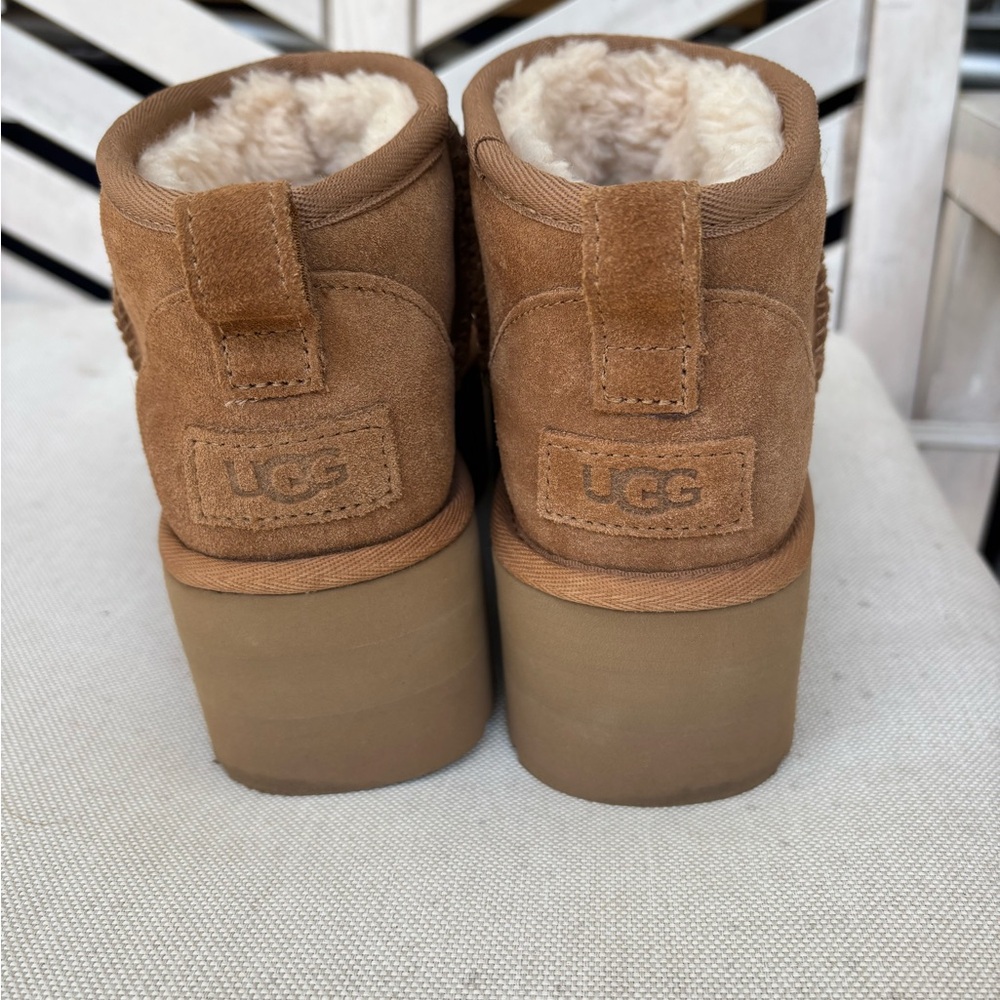 UGG Women's Tan Platform Boots